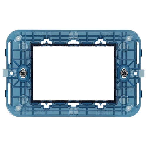 [19613] SOPORTE 3 MÓDULOS, CON TORNILLOS, PARA CAJAS 3 MÓDULOS