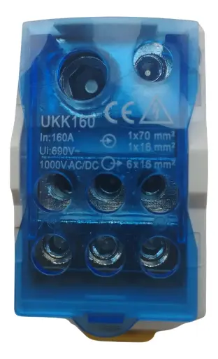 [UKK-160] BORNERA DE DISTRIBUCIÓN UNIPOLAR 160A
