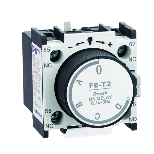 [F5-T2] BLOQUE DE CONTACTO TEMPORIZADOR NEUMATICO (ON DELAY) 0.1-30S