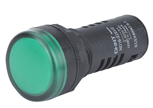 [ND16-22CS4G] LUZ PILOTO LED 110/220V VERDE Ø22mm IP40