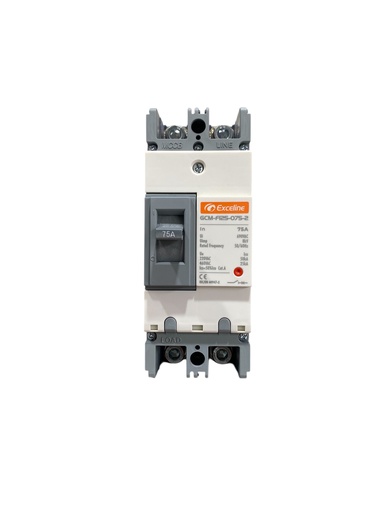 [GCM-F125-075-2] BREAKER 2X75A CAJA MOLDEADA  TERMOMAGNETICO FIJO