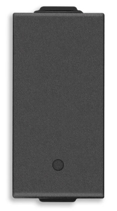 [09592.CM] CONMUTADOR CONECTADO CARBON MATT NEVE UP 09592.CM VIMAR