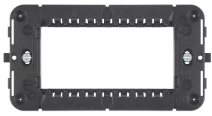 [09614] SOPORTE 4M+TORNILLOS P/CAJAS EMPOTRABLES 4 MODULOS NEVE UP 09614 VIMAR