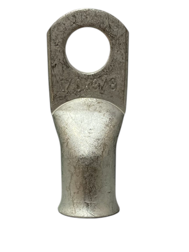 [1/0X3/8M10] TERMINAL ANILLO 1H P/CABLE #1/0AWG OJAL 3/8" COBRE ESTAÑADO CAÑON CORTO