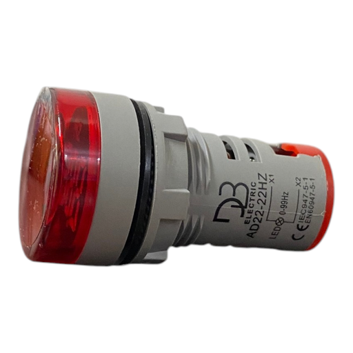 [AD22-22HZ] LUZ PILOTO LED 0-99Hz ROJO C/INDICADOR DE FRECUENCIA DIGITAL 22mm